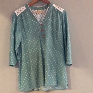 Matilda Jane Women's Lace Detail Shirt